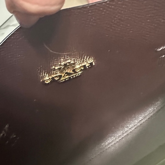 Coach Mollie Tote 25 C4259 in Brown and Black Signature Pattern - Picture 13 of 15